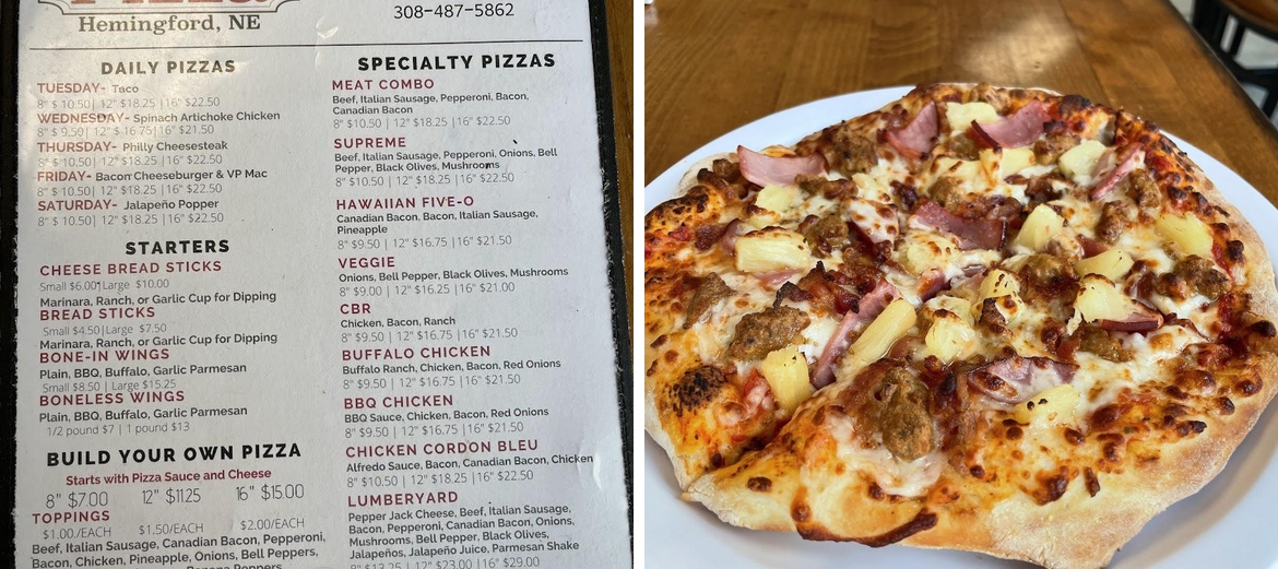 Village Pizza Menu